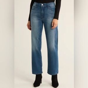 Rebecca Minkoff High Waist Crop Wide Leg Jeans In Indigo NWOT
